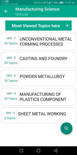Manufacturing Science - Image screenshot of android app