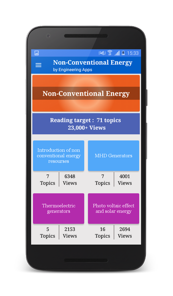 Non Conventional Energy - Image screenshot of android app