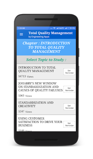 Total Quality Management (TQM) - Image screenshot of android app
