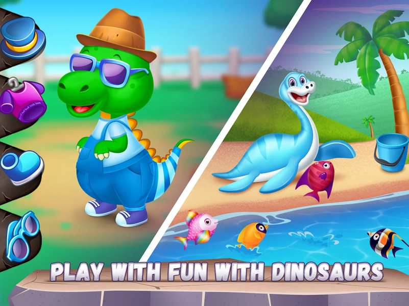 Dino World - Dino Care Games - Gameplay image of android game