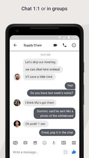 Workplace Chat from Meta - Image screenshot of android app