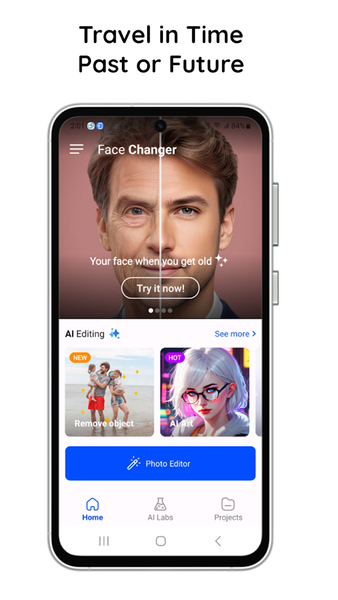 Future Self Face Aging Changer - Image screenshot of android app