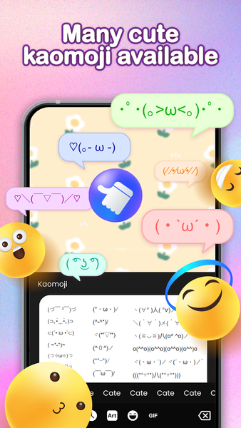 Blom: Kaomoji & Emoji Keyboard - عکس برنامه موبایلی اندروید