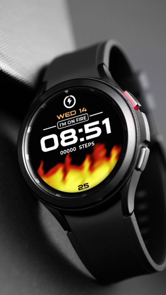Animated Fire Watch Face - عکس برنامه موبایلی اندروید