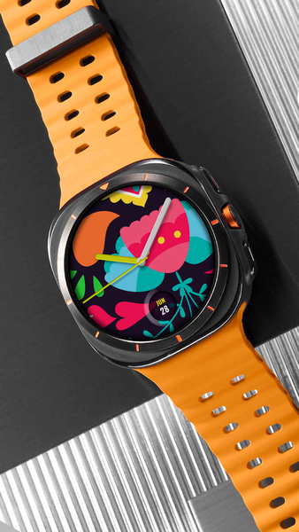 RZ Spring Flowers Watch Face - عکس برنامه موبایلی اندروید