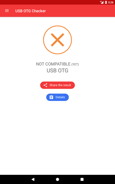 USB OTG Checker Compatible ? - Image screenshot of android app