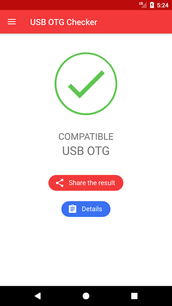 USB OTG Checker Compatible ? - Image screenshot of android app