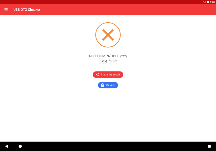 USB OTG Checker Compatible ? - Image screenshot of android app