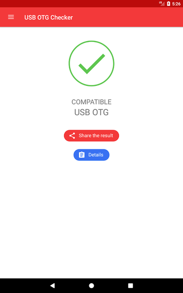 USB OTG Checker Compatible ? - Image screenshot of android app