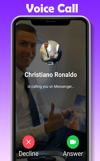 Ai Ronaldo : Fake Video Call - Image screenshot of android app