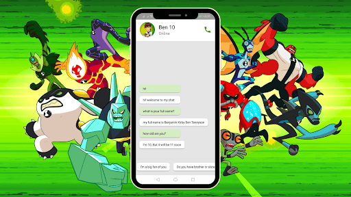 Ben 10 Fake video call & chat - عکس برنامه موبایلی اندروید