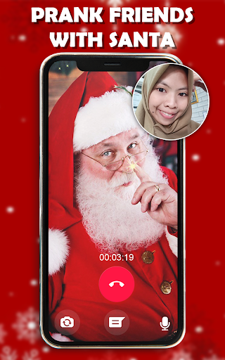 Fake Call Santa Claus 🎅 : Fake Video Simulation🎄 - عکس برنامه موبایلی اندروید