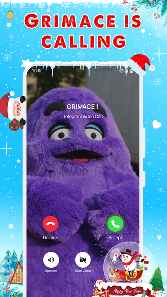 Grimace Prank Video Call, Chat - عکس برنامه موبایلی اندروید