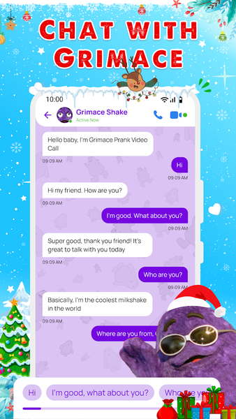 Grimace Prank Video Call, Chat - Image screenshot of android app