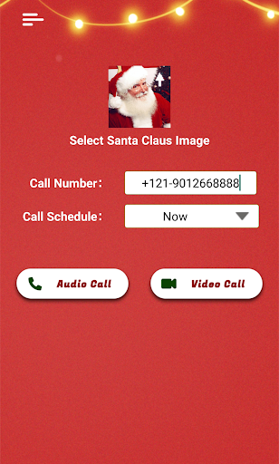 Fake Call From Santa Claus Sim - Image screenshot of android app