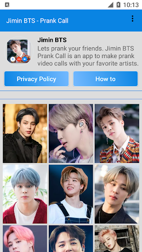 Jimin BTS - Prank Call - Image screenshot of android app