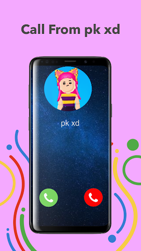 Game Fake Call From pk xd Simulator - Gameplay image of android game