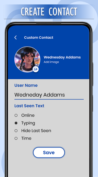 Wednesday prank call & chat - عکس برنامه موبایلی اندروید