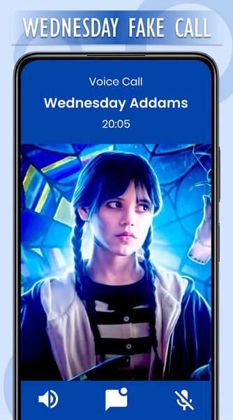 Wednesday prank call & chat - عکس برنامه موبایلی اندروید