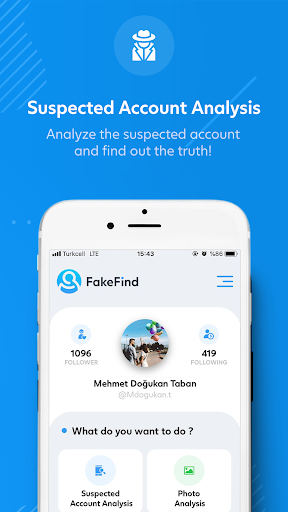 FakeFind - Clean Fake Followers on Instagram - عکس برنامه موبایلی اندروید