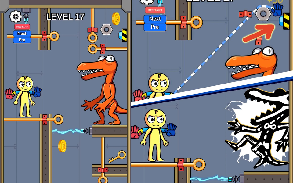 Grabpack Blue Rainbow Friends - Gameplay image of android game