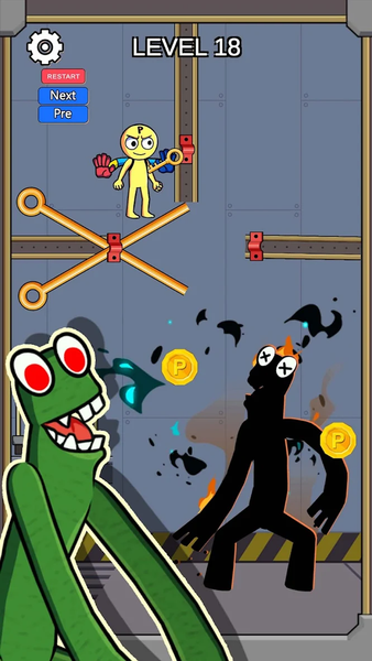 Grabpack Blue Rainbow Friends - Gameplay image of android game