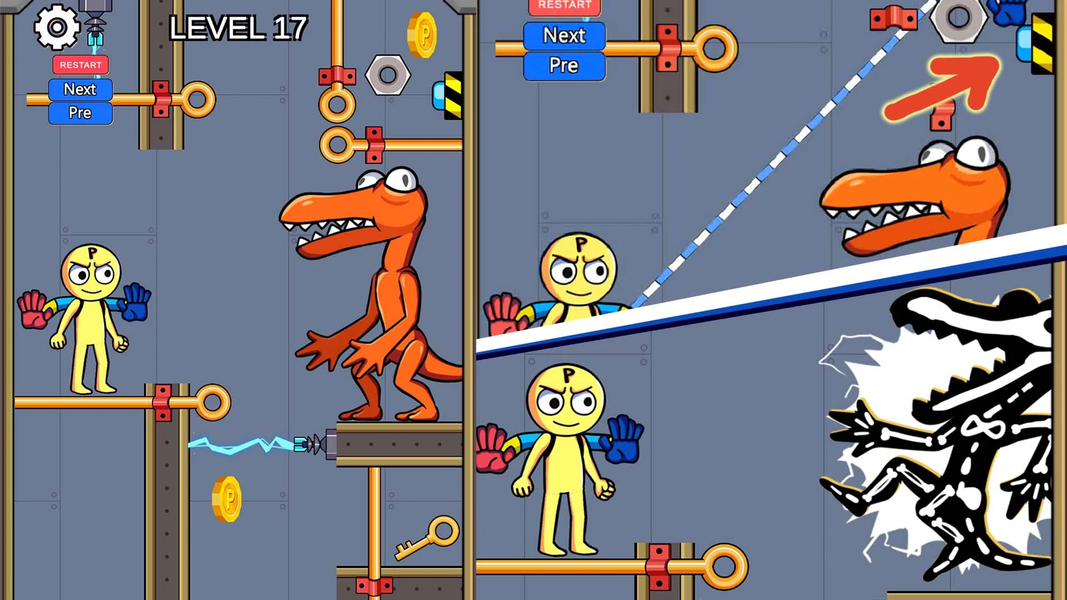 Grabpack Blue Rainbow Friends - Gameplay image of android game
