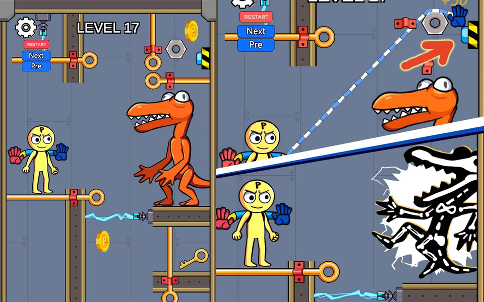 Grabpack Blue Rainbow Friends - Gameplay image of android game