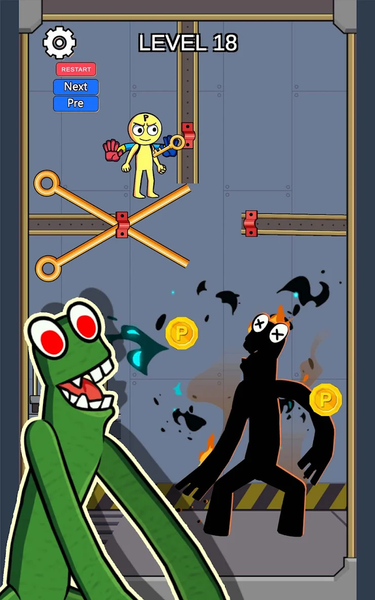 Grabpack Blue Rainbow Friends - Gameplay image of android game