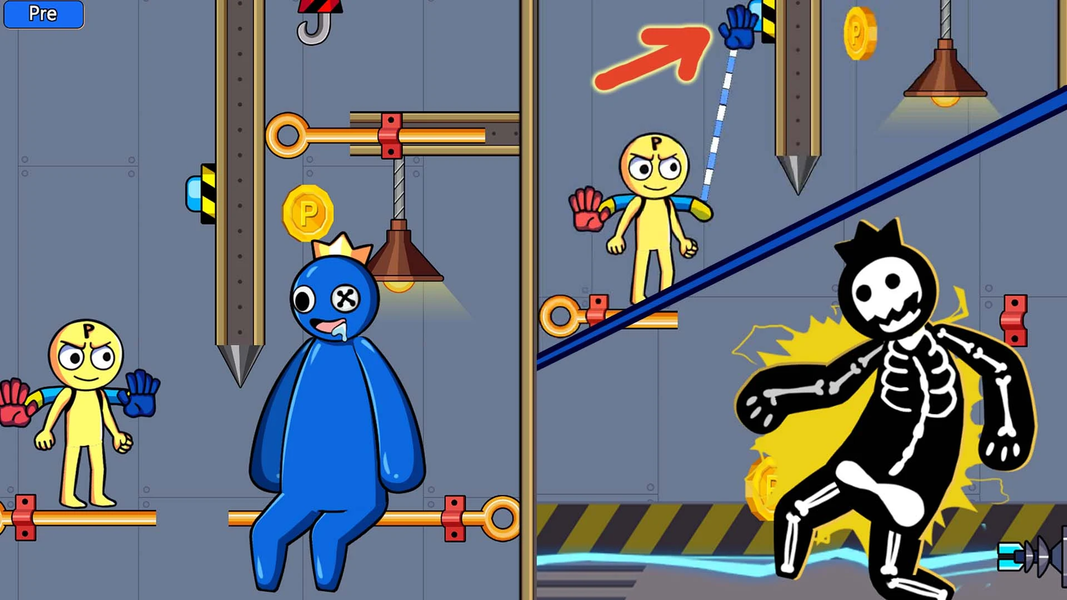 Grabpack Blue Rainbow Friends - Gameplay image of android game
