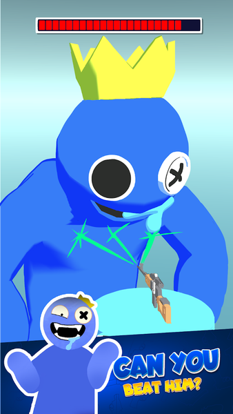 Gun Head Running Blue Monsters - عکس بازی موبایلی اندروید