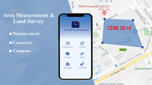 Gps Area Calculator For Land M - عکس برنامه موبایلی اندروید