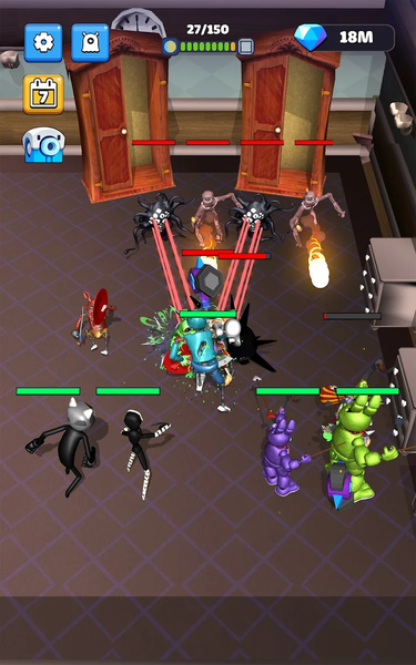 Merge Monsters 100 Doors - Gameplay image of android game