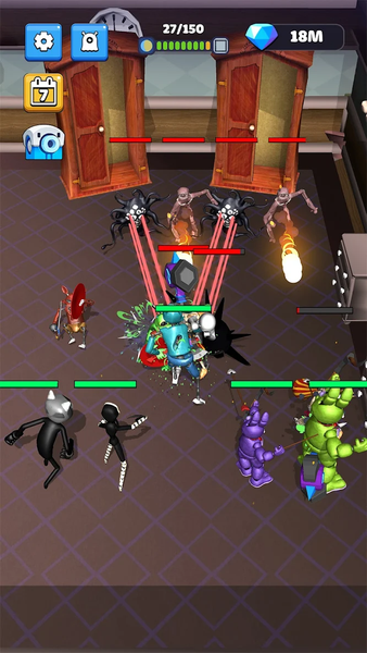 Merge Monsters 100 Doors - Gameplay image of android game