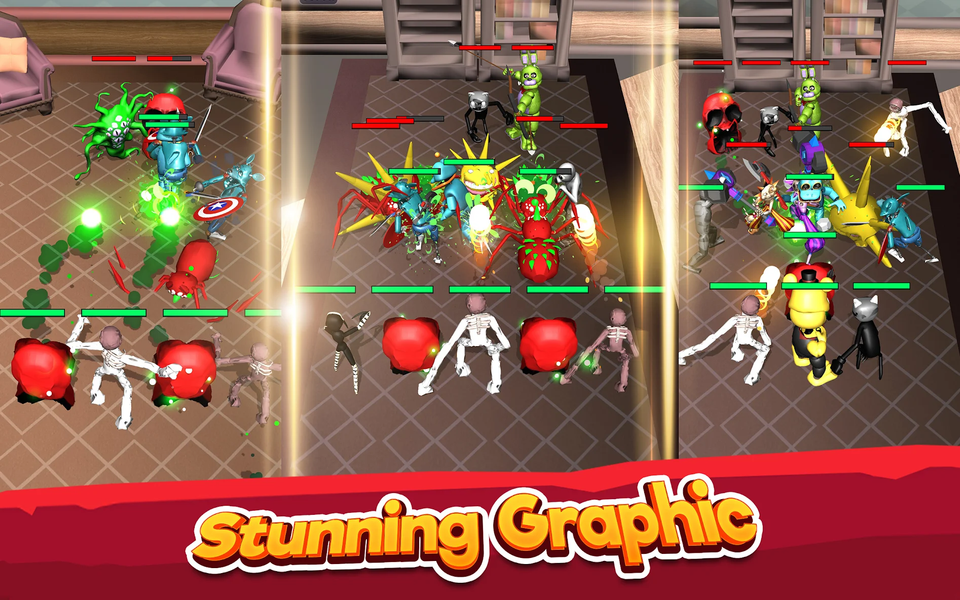 Merge Monsters 100 Doors - Gameplay image of android game