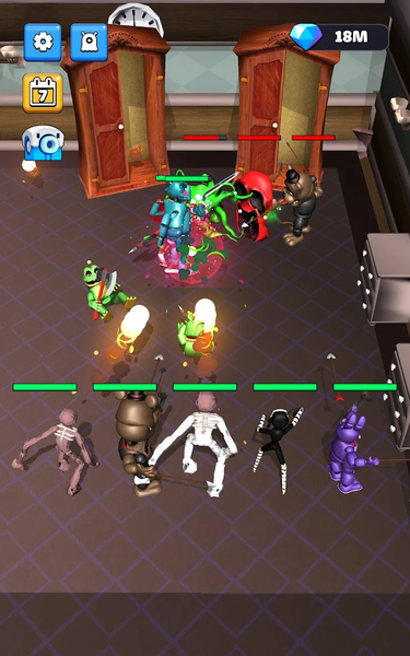 Merge Monsters 100 Doors - Gameplay image of android game