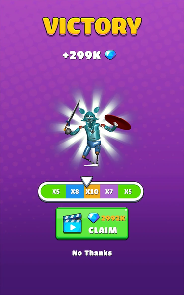 Merge Monsters 100 Doors - Gameplay image of android game