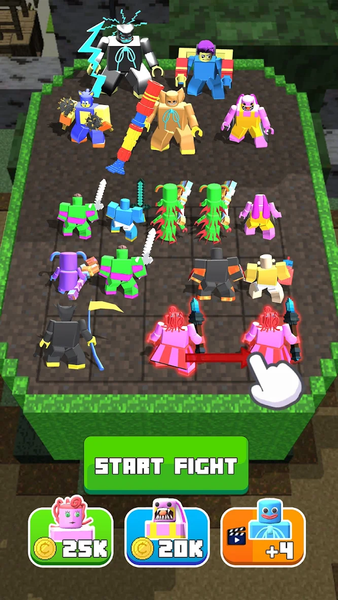 Craft Merge Battle Fight - Gameplay image of android game