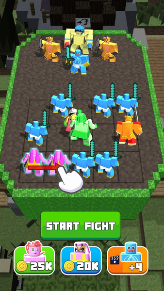 Craft Merge Battle Fight - Gameplay image of android game