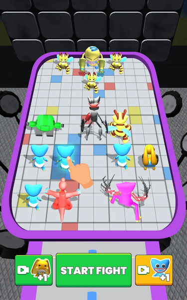 Merge Blue Monster: Battle Run - عکس بازی موبایلی اندروید