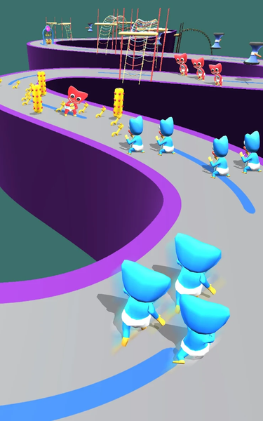 Merge Blue Monster: Battle Run - عکس بازی موبایلی اندروید
