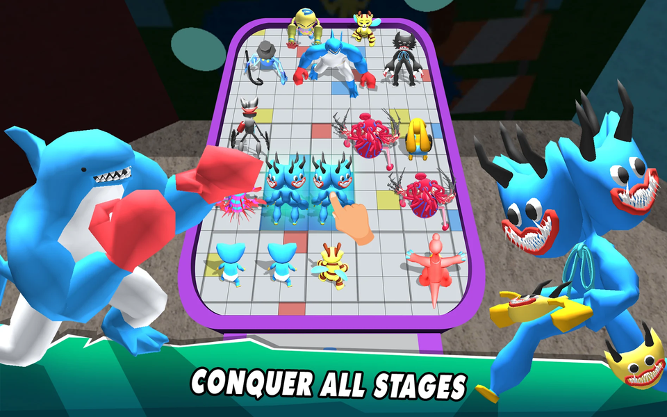 Merge Blue Monster: Battle Run - عکس بازی موبایلی اندروید