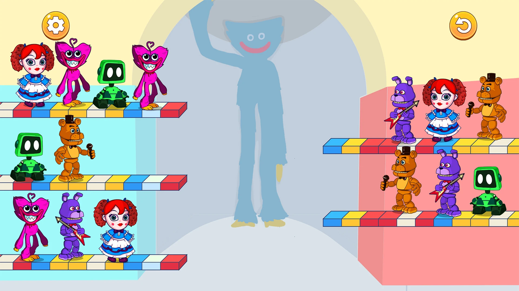 Monster Color Sort Puzzle - Gameplay image of android game