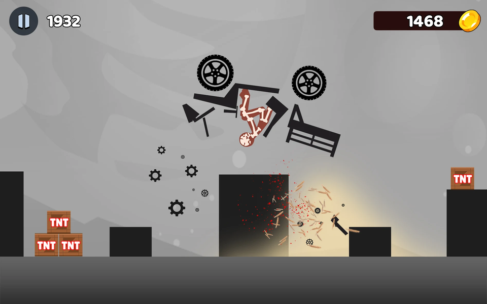 Stick Ragdoll Turbo Dismount - Gameplay image of android game