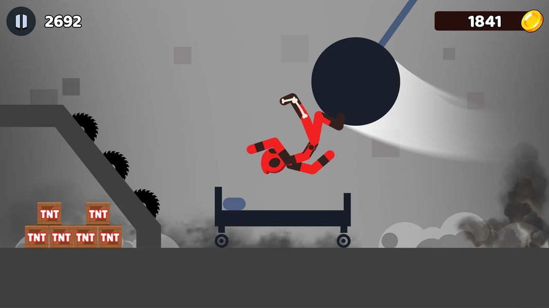 Stick Ragdoll Turbo Dismount - Gameplay image of android game