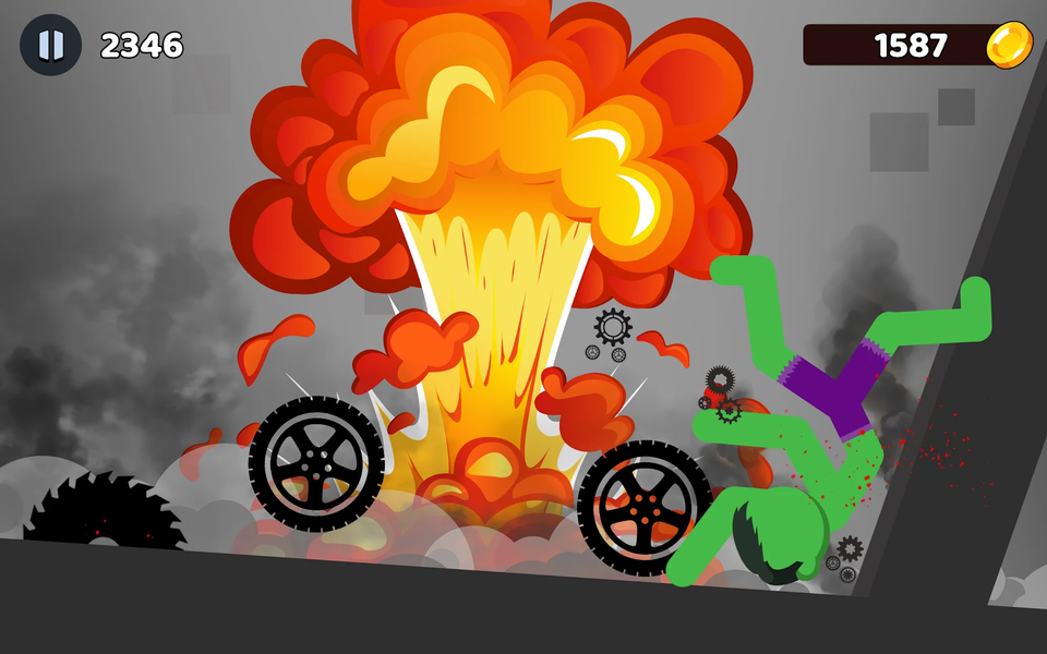 Stick Ragdoll Turbo Dismount - Gameplay image of android game