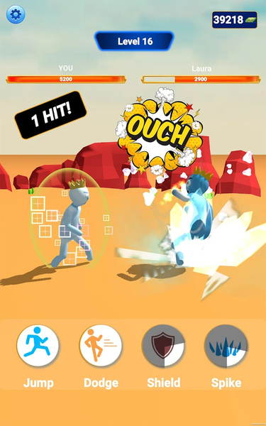 Rainbow Friends Kungfu Attack - Gameplay image of android game