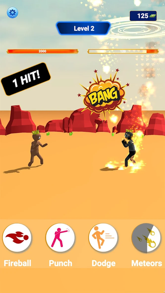 Rainbow Friends Kungfu Attack - Gameplay image of android game