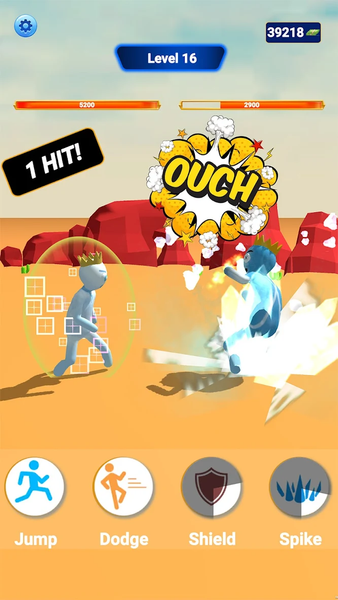 Rainbow Friends Kungfu Attack - Gameplay image of android game