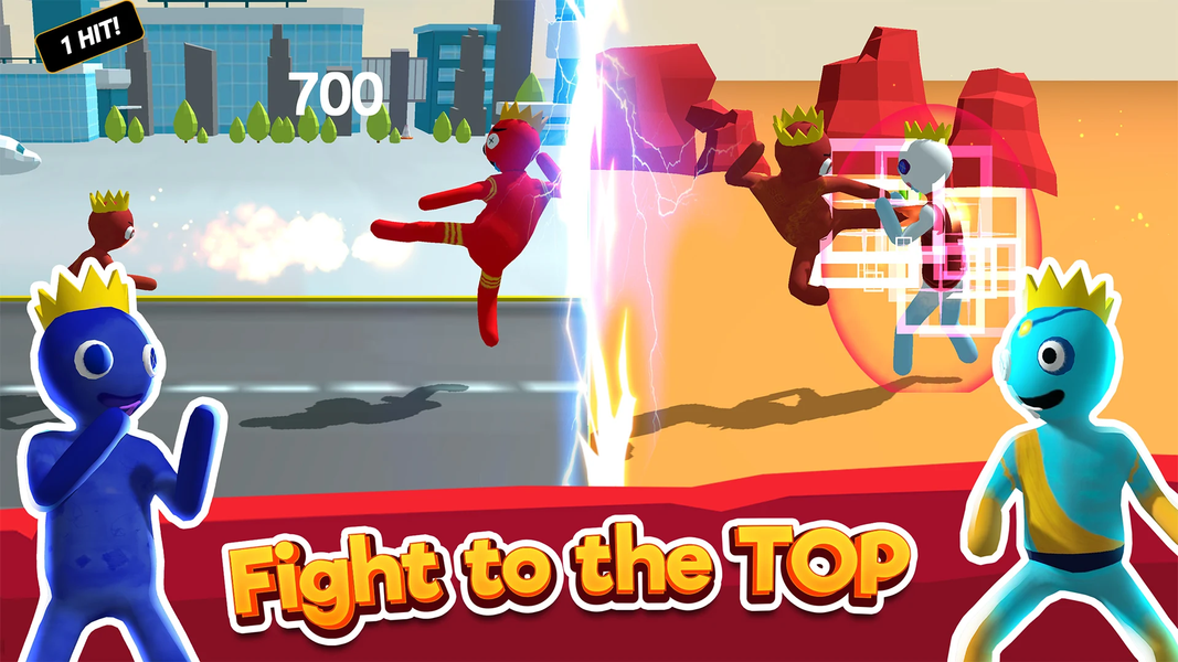 Rainbow Friends Kungfu Attack - Gameplay image of android game